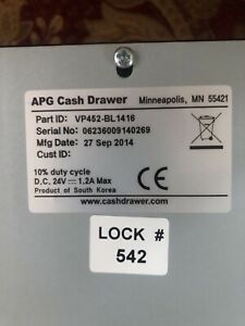 Apg Cash Drawer VP452-BL1416 VASSARIO, CASH DRAWER with Key