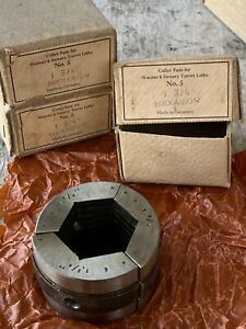 WARNER &amp; SWASEY #5 COLLET PADS HEX 1-3/4&#034;