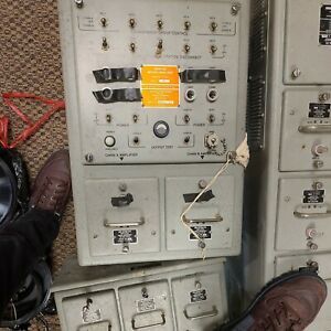 Naval sea systems Dynalec AN/SIA-120B AMPLIFIER Control group 2&#039; tall cabinet