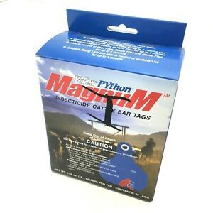 Y-Tex Python Magnum Insecticide Cattle Ear Tags 20 Count