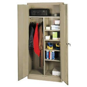 GRAINGER APPROVED 1UEY8 Combo Wardrobe Cabinet,78&#034;H,36&#034;W,Sand