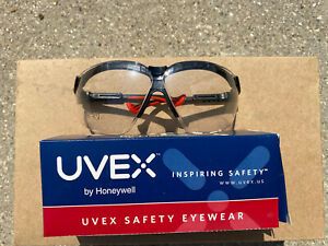 S3300HS UVEX Genesis black frame clear lens antifog Hydrshield coating