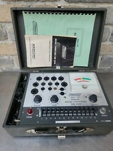 Vintage Mercury Model 1000 Dynamic Mutual Conductance Tube Tester w Manual/Chart