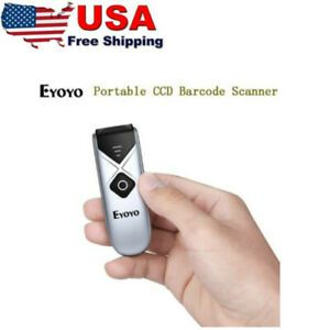 Eyoyo Mini USB Barcode Scanner Wireless Bluetooth CCD Screen Scanning Reader