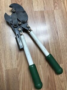GREENLEE 774 Ratchet Cable Wire Cutters Used