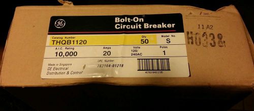 Circuit breaker ge thqb1120 s case of 50 for sale