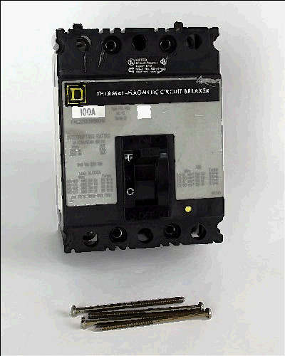 14.00 for sale, Square d fal22100wb8041 thermal-magnetic circuit breaker - 100a, 2-pole