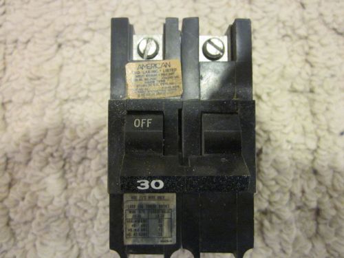 FEDERAL PACIFIC 2 POLE 30 AMP NEW TYPE BREAKER