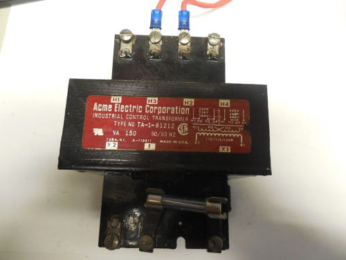 ACME ELECTRIC TRANSFORMER TA-1-81212 150VA 150 VA PRI:220/480V SEC 100/120V