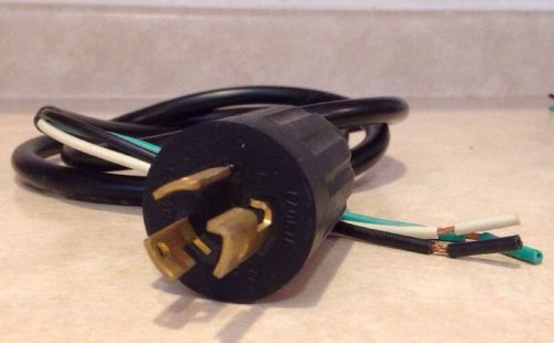 Stow flexible 16/3 black twist lock power cord nema l7-15p 105c pigtail 3 16  ul for sale