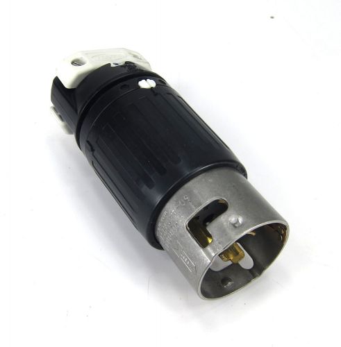 Hubbell cs-8365c 3-pole 50a twist-lock 3-phase 250vac plug 4-wire connector for sale