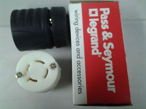 Pass &amp; seymore l1520-c 20a 3ph 250v 3ph 4w grounding turnlok power connector for sale