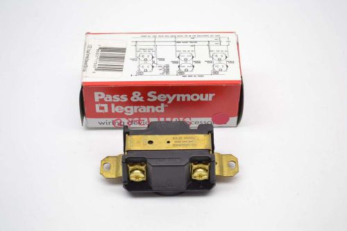 Pass seymour l1730-r turnlok legrand 600v-ac 30a amp 4w 3p receptacle b420271 for sale