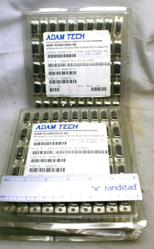 D-Sub 9 pins male Adam Technologies Lot of 200 New In Mfg Boxes F/Future RoHs