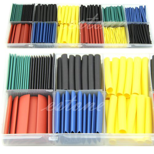 280pcs assortment ratio 2:1 heat shrink tubing tube sleeving wrap kit with box for sale