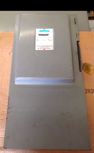 Crouse Hinds 100 Amp 600V 3P Non Fusible Disconnect Switch AU363