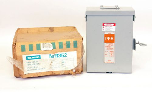 Siemens NFR352  60 Amp, 3 Phase, 600V, Type 3R, Non-Fusible Disconnect Switch