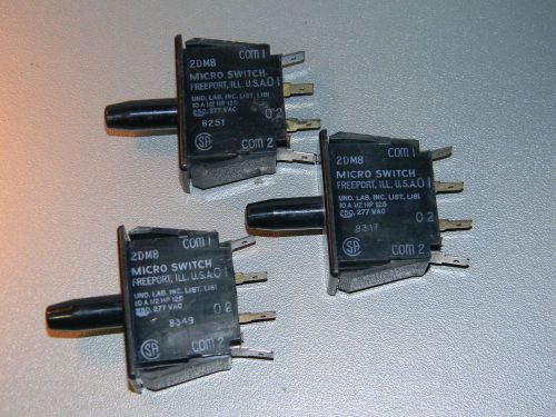 AUTO/INDUSTRIAL LIMIT/PUSHBUTTON SWITCH, LOT OF 3 SWITCHES, US MADE BY MICROSWTC