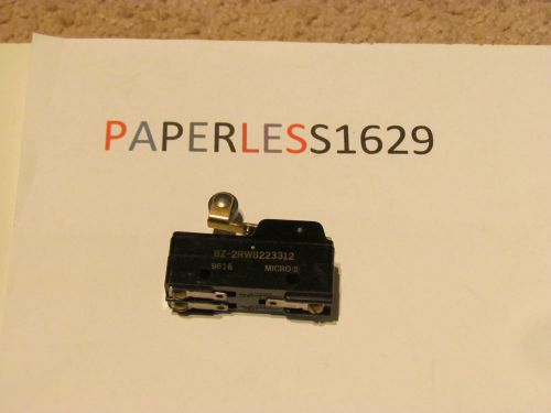 Bz-2rw8223312 - basic microswitch, roller lever, spdt, 15a, 250v for sale