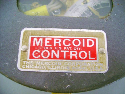 MERCOID MERCURY VACCUM PRESSURE CONTROL SWITCH DA31-127 NUMBER 9-51 MERCONTROL