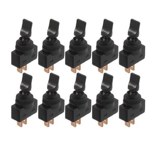 12vdc 20a two position on/off spst 2-pins 0.47&#034; mount black toggle switch 10 pcs for sale