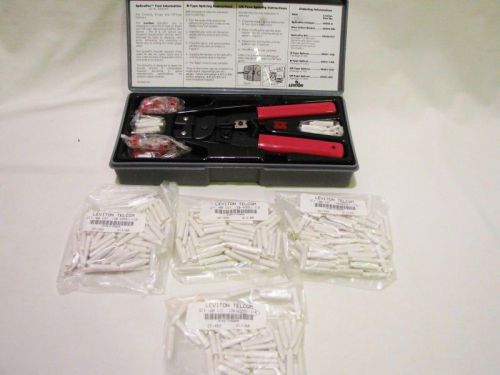 Leviton 49550-KIT SplicePro Type B &amp; UR Crimping/Cutting Tool Unused w/Splices