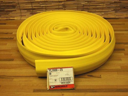 Wiremold yl1600-25 yellow pancake cord cover 25ft for sale
