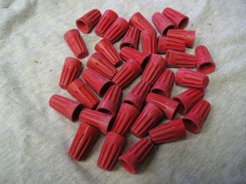 36 large Red twist on wire connector