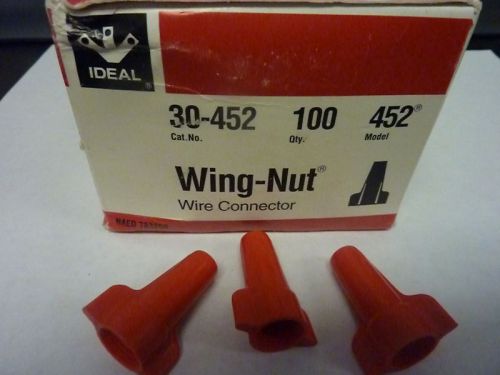 Ideal 30-452 red wire nut wing nut wire 100 per box for sale