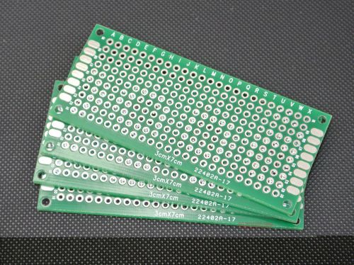5pcs double side prototype pcb universal circuit board printed 3x7cm 30x70mm for sale