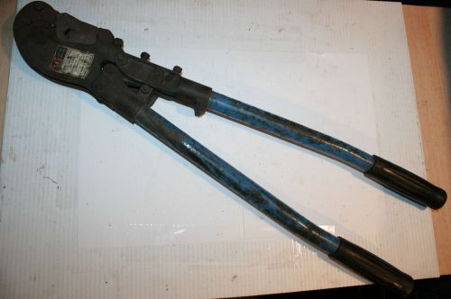 T&amp;B THOMAS &amp; BETTS Cat No w1-117S Shure Stake COMPRESSION Tool W/2 DIES