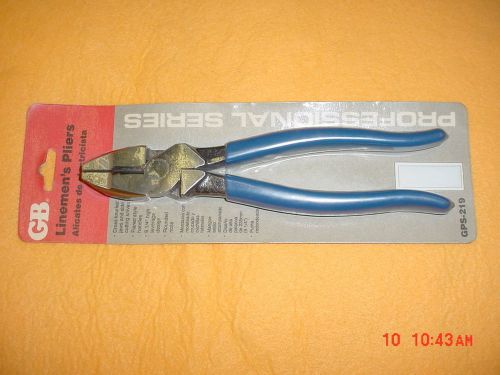 Gardner bender gb linemen&#039;s pliers, knurled jaws &amp; wire cutter, 9 1/4&#034;, #gps-219 for sale