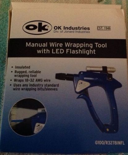 Manual Wire Wrap Tool w/Light, 18-32 AWG