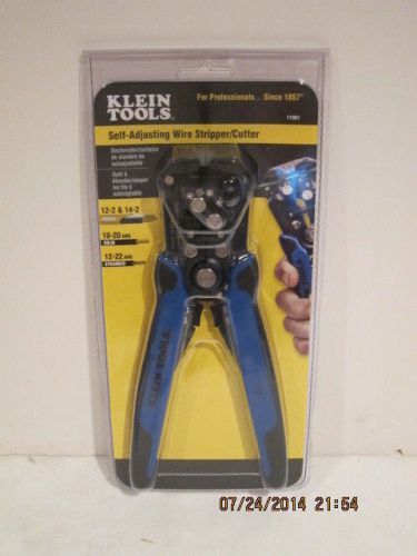 Klein tools 11061 self-adjusting wire stripper and cutter,10-22awg, f/ship,nisp for sale