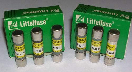 Littelfuse, mixed lot of flq time delay fuses, quantity of 30 for sale