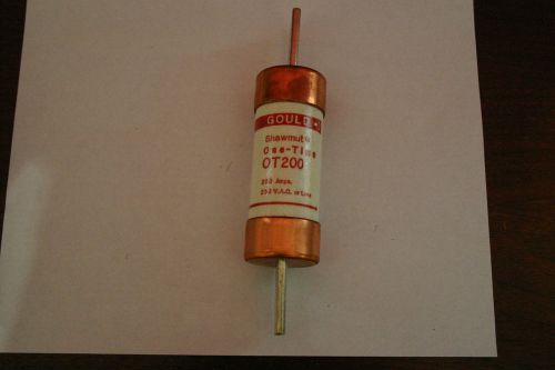 New  gould shawmut one-time fuse #ot200 class k5 for sale