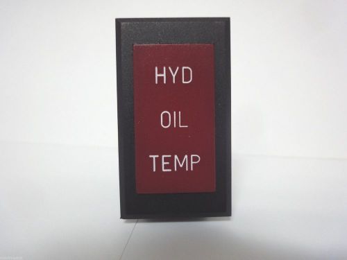 Solico 14V .3W Red Rectangular Indicator Light HYD OIL TEMP
