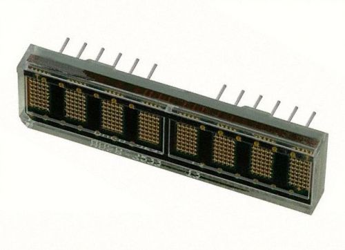 Lot of 10 - avago hdsp-2534 led 5x7 8char 5mm red 8 digit alphanumeric display for sale