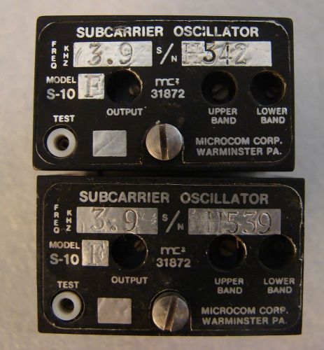 Microcom S-10 Frq 3.9 SUBCARRIER OSCILLATOR Lot 2 pcs