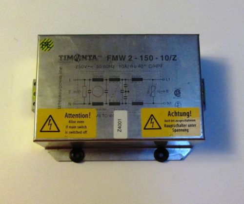 Timonta FMW 2 - 150 - 10/Z 250V 50/60Hz 10A Power Line Filter