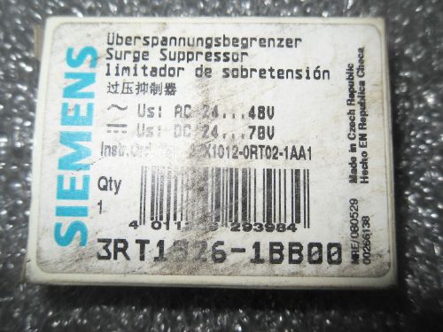 (v37-3) 1 nib siemens 3rt1926-1bb00 surge suppressor for sale
