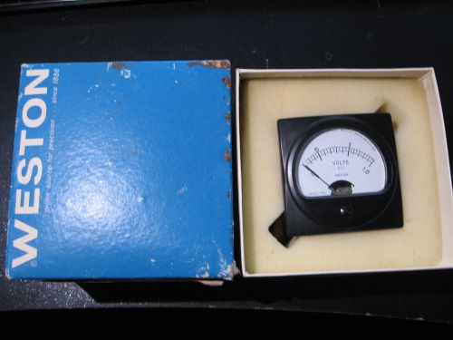 Weston Model 204 Vintage Panel Meter 0-1.5 AC Volts - NOS IN BOX