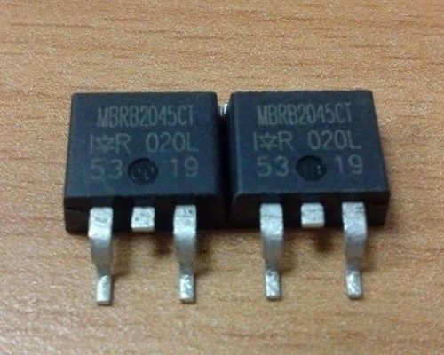 5PCS X MBRB2045CT IR MBRB2045 DIODE SCHOTTKY 45V 10A TO263AB
