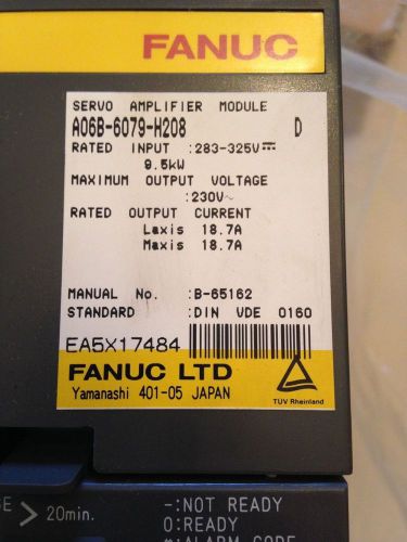 FANUC SERVO AMPLIFIER A06B-6079-H208, NEW USA SELLER 100%