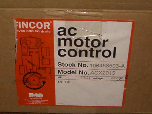FINCOR AC MOTOR CONTROL NIB MODEL ACX 2015