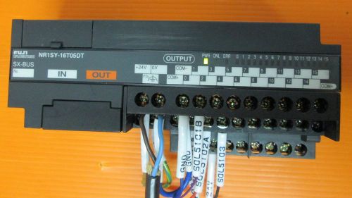 Fuji electric micrex sx -bust-link digital input output module nr1sy-16t05dt for sale