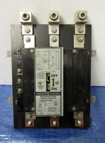 General electric 200 amp 120 volt lighting contactor - cr160mc7122a for sale
