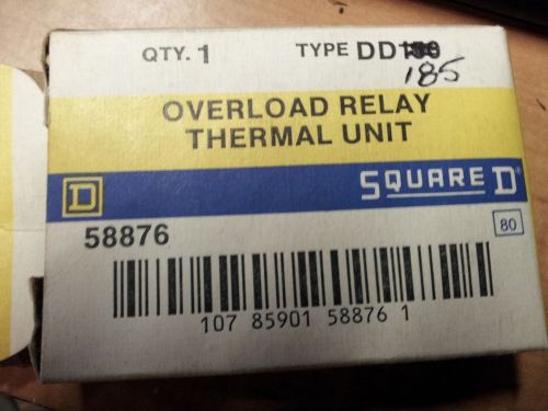 SQUARE D DD185 HEATERS NEW NOT IN ORIGINAL BOX SWAPPED FOR DD150 SEE PICS #B46