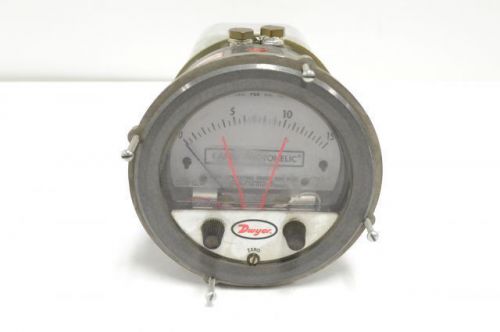 Dwyer 43215c capsu photohelic 0-15lb per square inch pressure 4 in gauge b236592 for sale