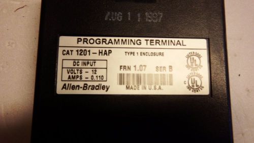 ALLEN BRADLEY 1201-HAP SER. A PROGRAMMING TERMINAL .11A